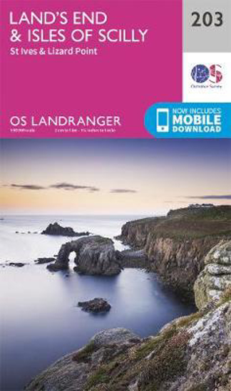 Picture of Landranger 203: Land's End & Isles Of Scilly, St Ives & Lizard Point