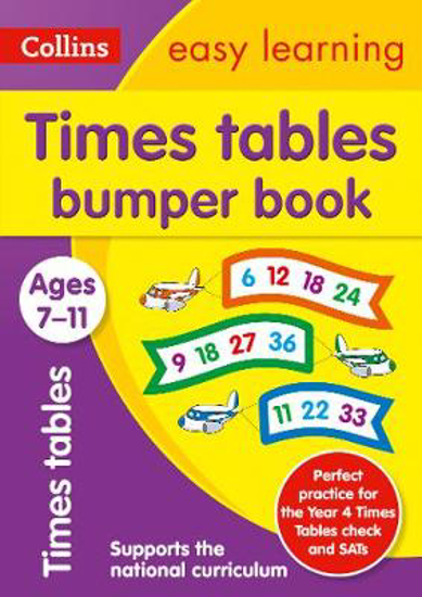 Picture of Times Tables Bumper Book Ages 7-11: Prepare for school with easy home learning (Collins Easy Learning KS2)