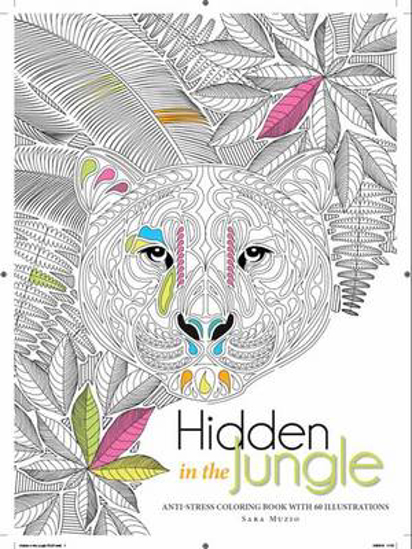 Picture of Hidden in the Jungle: An Anti-Stress Colouring Book with 60 Illustrations