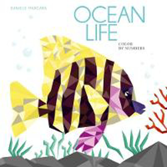 Picture of Ocean Life: Color by Numbers Geometrical Artworks