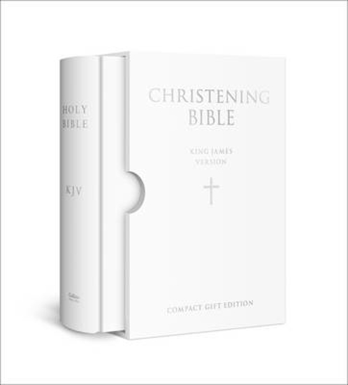 Picture of HOLY BIBLE: King James Version (KJV) White Compact Christening Edition