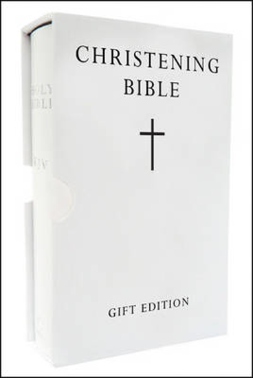 Picture of HOLY BIBLE: King James Version (KJV) White Pocket Christening Edition