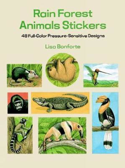 Picture of Rain Forest Animals Stickers: 48 Full-Color Pressure-Sensitive Designs