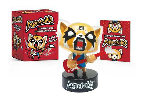 Picture of Aggretsuko Figurine and Illustrated Book: With Sound!