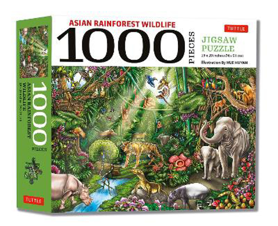 Picture of Asian Rainforest Wildlife 1000 Piece Jigsaw Puzzle