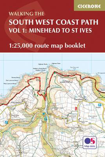 Picture of South West Coast Path Map Booklet Vol 1: Minehead to St Ives