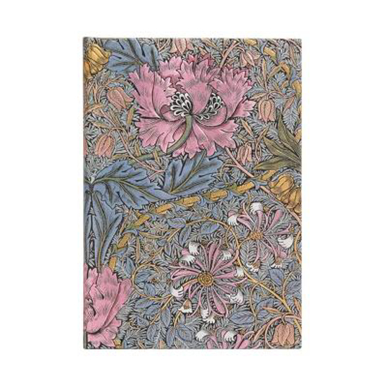 Picture of Morris Pink Honeysuckle (William Morris) Midi Unlined Hardcover Journal