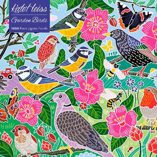 Picture of Kate Heiss: Garden Birds 1000 Piece Jigsaw Puzzle PACK